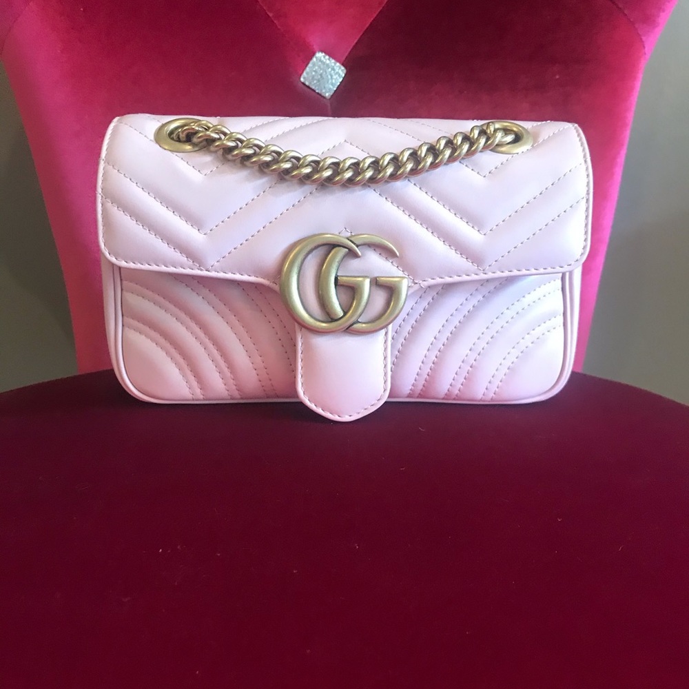 Gucci Mini Marmont Bag in Blush